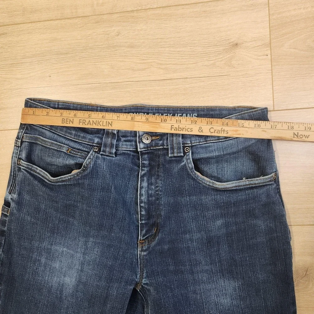 Duluth Trading Co Jeans Mens 34x32 Blue Ballroom Double Flex Relaxed Stretch